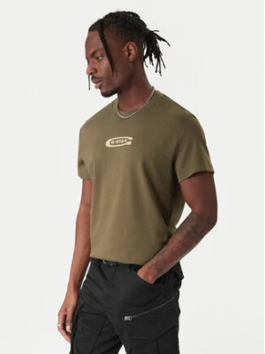 G-Star Raw T-Shirt Old Skool D25967-C812 Zielony Regular Fit