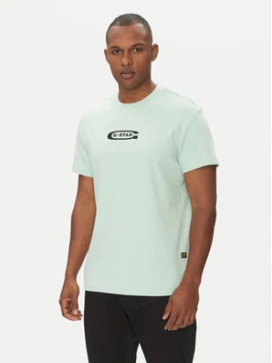 G-Star Raw T-Shirt Old Skool D25967-C812 Zielony Regular Fit