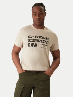 G-Star Raw T-Shirt Originals D25969-C506 1214 Beżowy Regular Fit