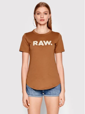 G-Star Raw T-Shirt Raw. D21226-4107-C740 Brązowy Slim Fit