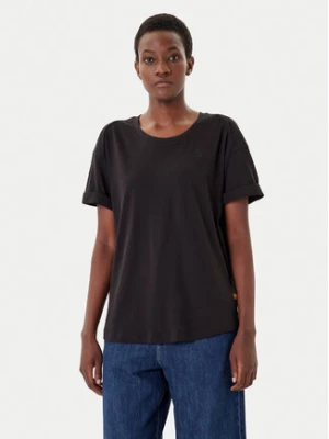 G-Star Raw T-Shirt Rolled Up D24524-4107 Czarny Loose Fit