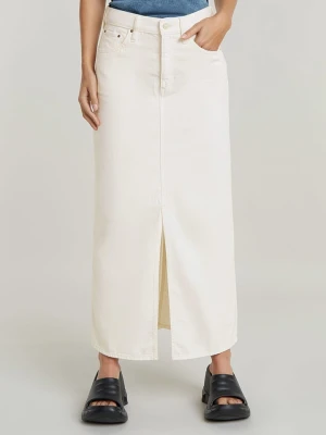 G-Star Spódnica dżinsowa w kolorze białym rozmiar: W28
