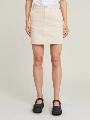 G-Star Spódnica dżinsowa w kolorze kremowym rozmiar: W27