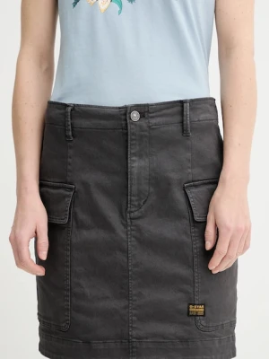 G-Star spódnica jeansowa kolor szary mini prosta D25235-C106