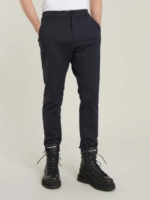 G-Star Spodnie chino - Slim fit - w kolorze granatowym rozmiar: W30/L32