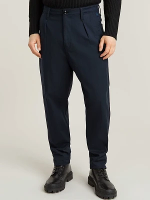G-Star Spodnie chino - Tapered fit - w kolorze granatowym rozmiar: W32/L30