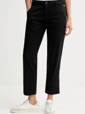 G-Star spodnie damskie kolor czarny proste high waist D25257.C106