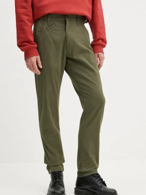G-Star spodnie męskie kolor zielony dopasowane D21038-D732