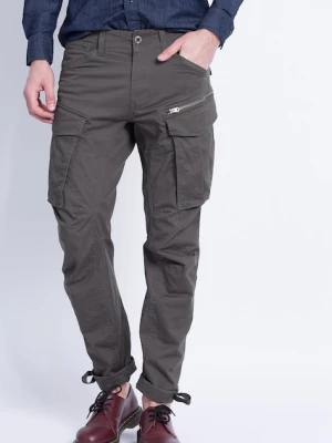 G-Star spodnie cargo męskie bawełniane z elastanem Rovic Zip 3D Regular Tapered