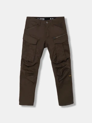 G-Star spodnie Rovic Zip 3D Regular Tapered brązowy