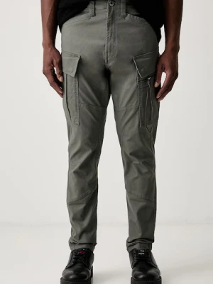 G-Star spodnie skinny męskie bawełniane z elastanem Zip Pkt 3D Skinny Cargo 2.0 zielony