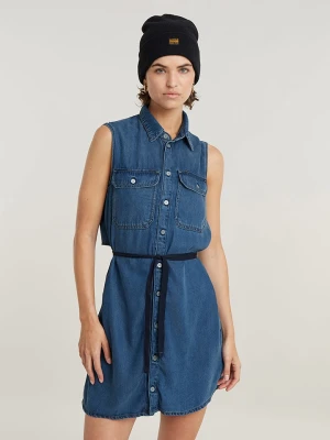 G-Star Sukienka dżinsowa w kolorze niebieskim rozmiar: XL