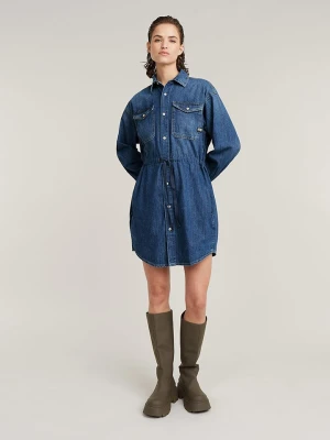 G-Star Sukienka dżinsowa w kolorze niebieskim rozmiar: XL
