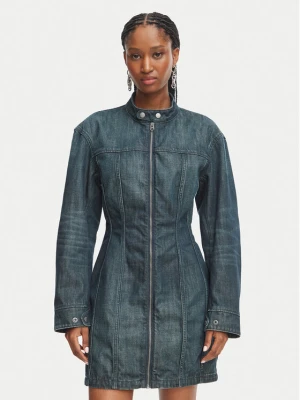 G-STAR Sukienka jeansowa Hourglass D29963-E358 Niebieski Regular Fit