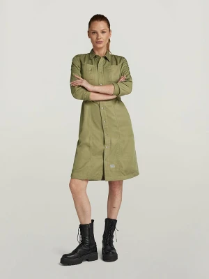 G-Star Sukienka koszulowa w kolorze khaki rozmiar: XL