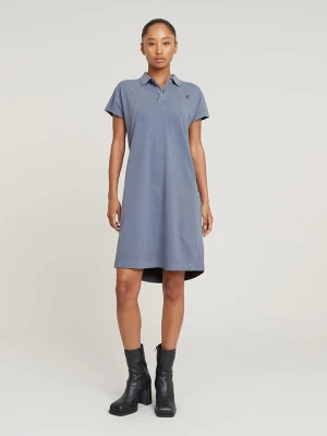 G-Star Sukienka polo w kolorze niebieskoszarym rozmiar: M