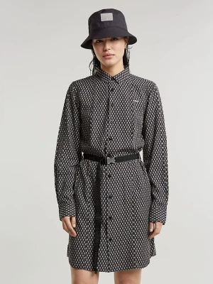 G-Star Sukienka w kolorze czarno-białym rozmiar: XL