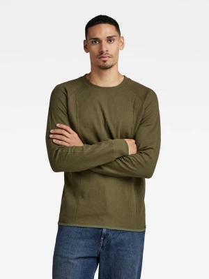 G-Star Sweter "Jirgi" w kolorze khaki rozmiar: L