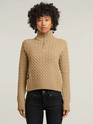 G-Star Sweter w kolorze beżowym rozmiar: S