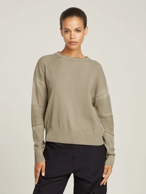 G-Star Sweter w kolorze beżowym rozmiar: L