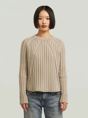 G-Star Sweter w kolorze beżowym rozmiar: XS
