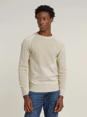 G-Star Sweter w kolorze beżowym rozmiar: M
