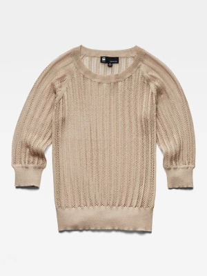 G-Star Sweter w kolorze beżowym rozmiar: L