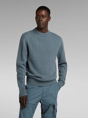 G-Star Sweter w kolorze błękitnym rozmiar: L