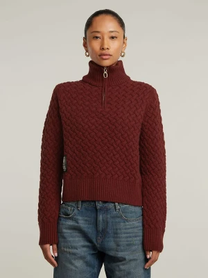 G-Star Sweter w kolorze bordowym rozmiar: S