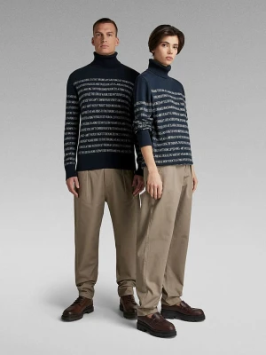 G-Star Sweter w kolorze granatowo-białym rozmiar: XS