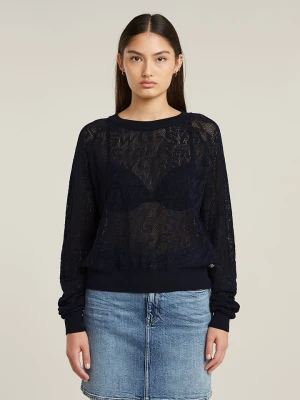 G-Star Sweter w kolorze granatowym rozmiar: S