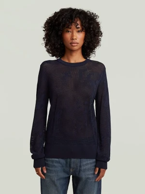 G-Star Sweter w kolorze granatowym rozmiar: S