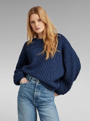 G-Star Sweter w kolorze granatowym rozmiar: M