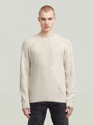 G-Star Sweter w kolorze kremowym rozmiar: L