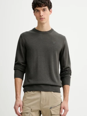G-Star sweter wełniany 0 męski kolor zielony lekki D27686.B692