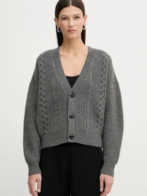 G-Star sweter wełniany Cable cropped cardi