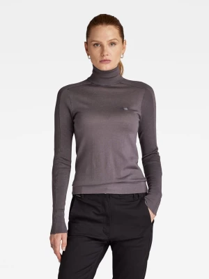 G-Star Sweter wełniany "Core" w kolorze antracytowym rozmiar: S