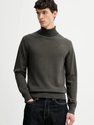 G-Star sweter wełniany Premium core turtle