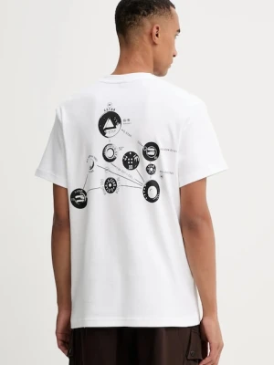 G-Star t-shirt bawełniany 0 męski kolor biały wzorzysty D27721.D976