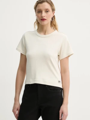 G-Star t-shirt bawełniany beżowy