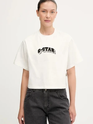 G-Star t-shirt bawełniany damski kolor beżowy D26921.C336