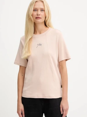 G-Star t-shirt bawełniany damski kolor pomarańczowy D26907.D976