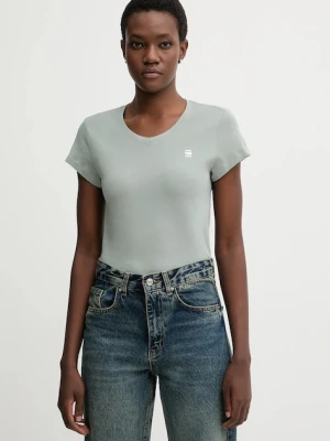 G-Star t-shirt bawełniany Eyben slim 2.0 damski kolor zielony D24533-4107-C959