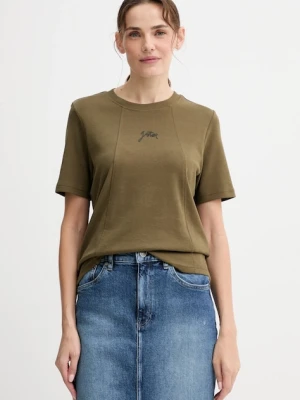 G-Star t-shirt bawełniany damski kolor zielony D26907.D976