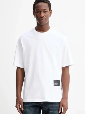 G-Star t-shirt bawełniany męski kolor biały z nadrukiem D26855-C336