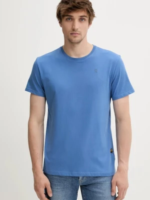 G-Star t-shirt bawełniany męski kolor niebieski gładki D16411-336