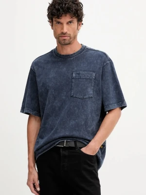 G-Star t-shirt bawełniany męski kolor niebieski wzorzysty D26825.C756