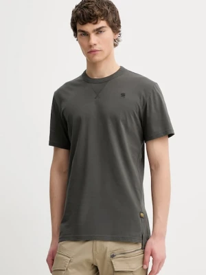 G-Star t-shirt bawełniany męski kolor szary gładki D24449-336