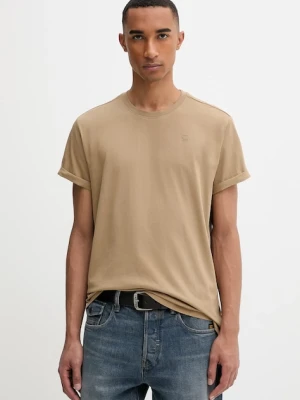G-Star t-shirt bawełniany męski kolor zielony gładki D16396-B353
