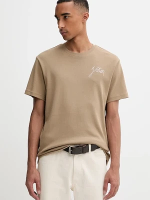 G-Star t-shirt bawełniany męski kolor zielony gładki D26823.D976